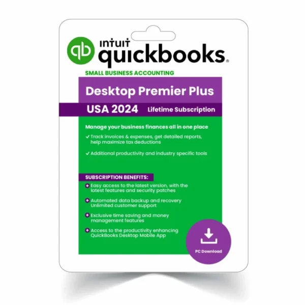 QB Accounting software Desktop Premier Plus 2024 (lifetime subscription)