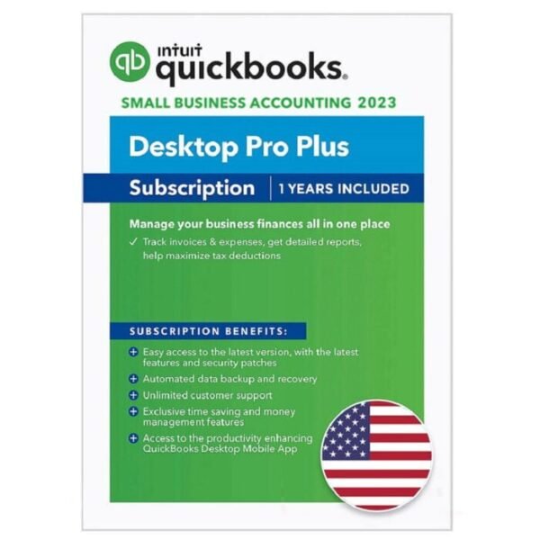 QB Accounting software Desktop Pro Plus 2023 Software (1-Year Subscription)